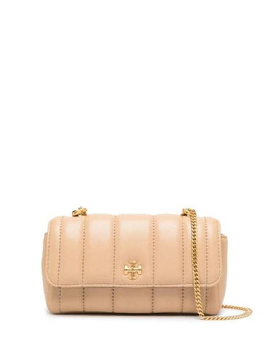 Kira Flap Mini Shoulder Bag Beige - TORY BURCH - BALAAN 1