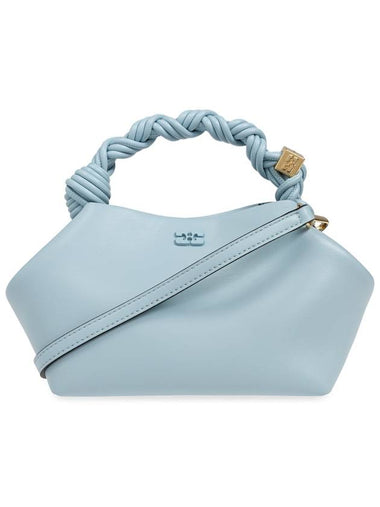 Ganni Handbag With Logo, Women's, Light Blue - GANNI - BALAAN 1