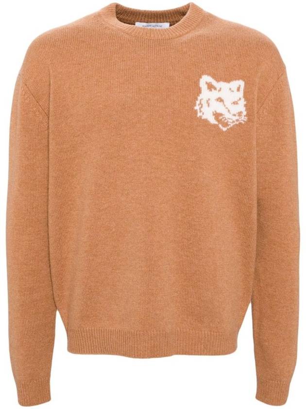 Maison Kitsune Fox Head Intarsia Sweater NM00808KM0329P270 - MAISON KITSUNE - BALAAN 1