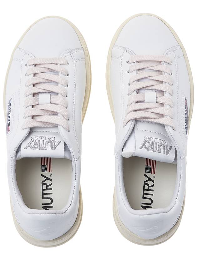 Dallas White Tab Leather Low Top Sneakers White - AUTRY - BALAAN 7