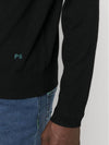 Embroidered Logo Merino Wool Polo Shirt Black - PAUL SMITH - BALAAN 4