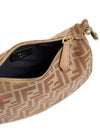 FF Jacquard Fabric Mini Cross Bag Beige - FENDI - BALAAN 4