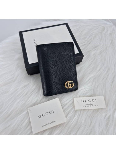 GG Marmont business card wallet black 428737 - GUCCI - BALAAN 2