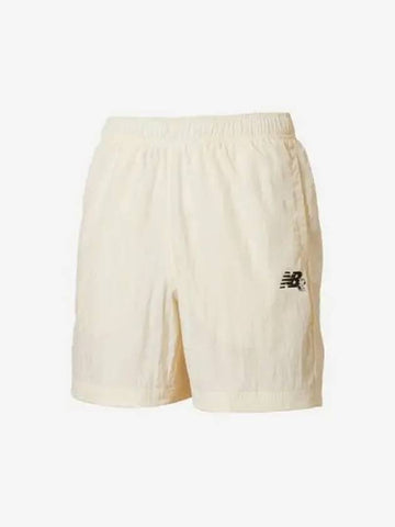 Uni NB Snoopy Woven Shorts Cream - NEW BALANCE - BALAAN 1