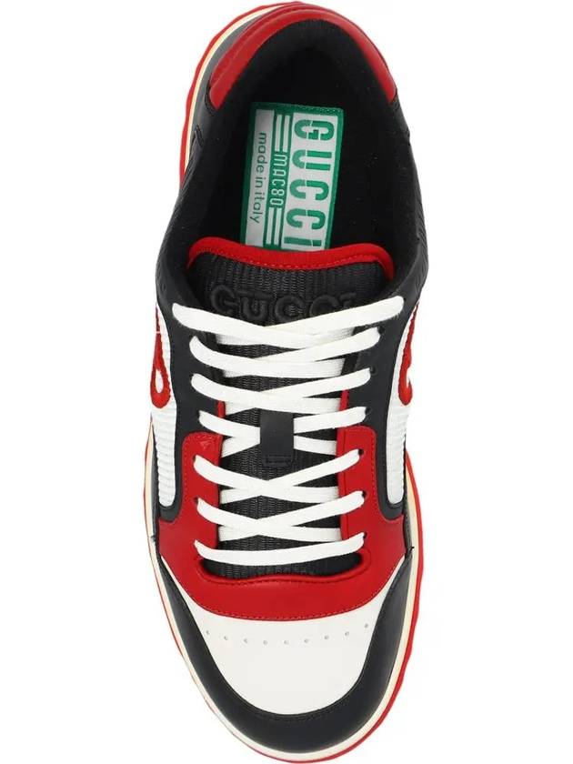 Mac80 Interlocking G Low Top Sneakers Red Black - GUCCI - BALAAN 5