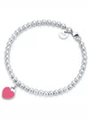 Return To Heart Ball Bracelet Silver Dark Rose - TIFFANY & CO. - BALAAN 2