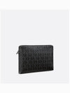 CD Diamond Canvas Clutch Bag Black - DIOR - BALAAN 3