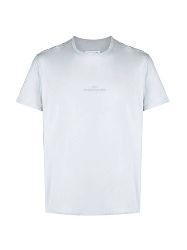 Reverse Logo Jersey Short Sleeve T Shirt Sky Blue - MAISON MARGIELA - BALAAN 1