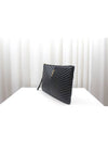 Matelasse large strap clutch black 440222 - SAINT LAURENT - BALAAN 3