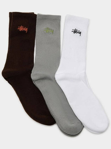 AU Australian Graffiti Socks ST724W2005 3 Pack MENS ONE SIZE - STUSSY - BALAAN 1