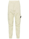 Stretch Cotton Tela Paracadute Cargo Straight Pants Pistachio - STONE ISLAND - BALAAN 3