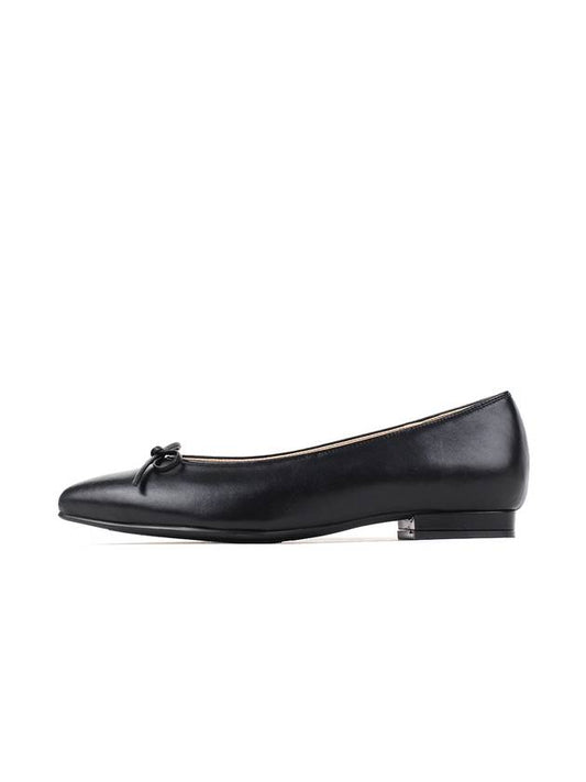 Ballerina Ribbon Flat Shoes Black - LECHROMAQI - BALAAN 2