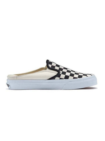 Checkerboard Classic Slip-On Mule Black White - VANS - BALAAN 1