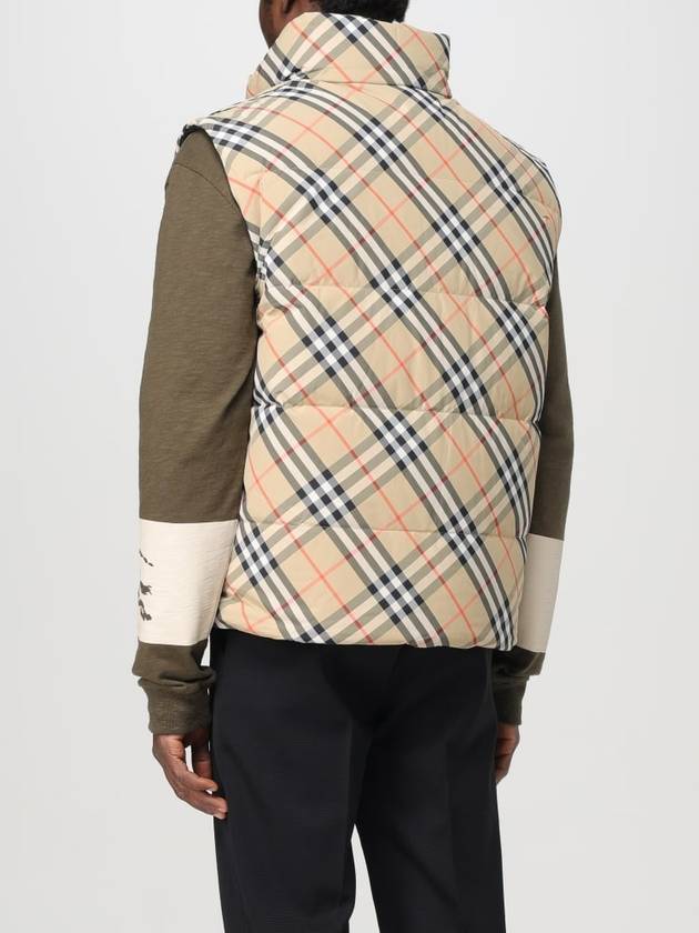 Reversible Check Padded Vest Sand - BURBERRY - BALAAN 4