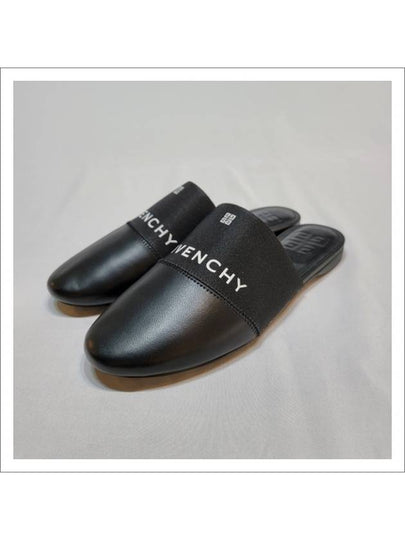 4G Leather Logo Mule Black - GIVENCHY - BALAAN 2