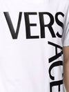 Men's Logo Print Short Sleeve T-Shirt White - VERSACE - BALAAN 5