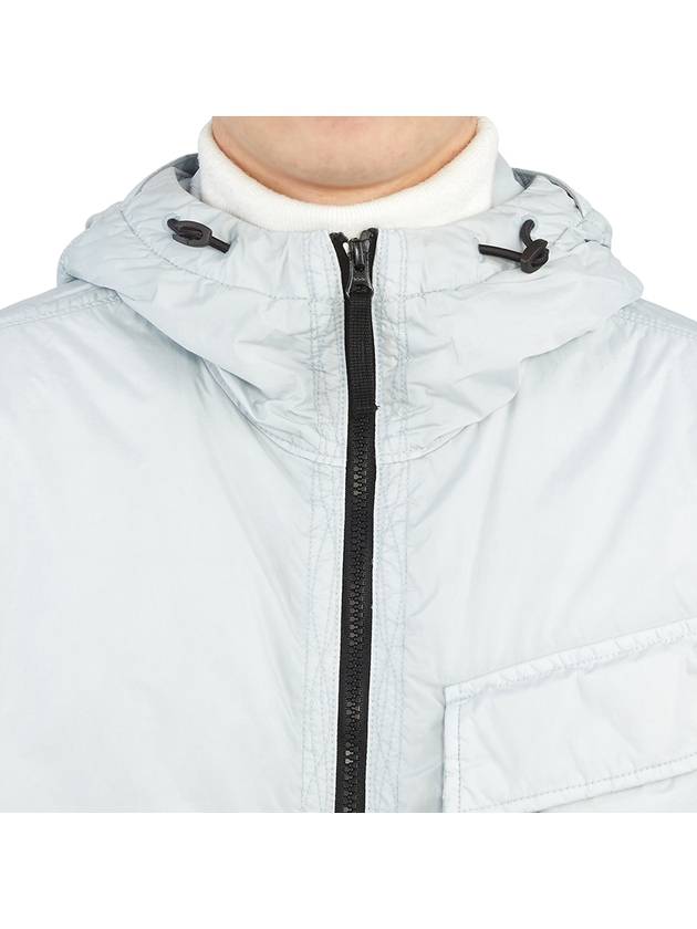 Wappen Patch Nylon Crinklips Hooded Jacket Light Grey - STONE ISLAND - BALAAN 8