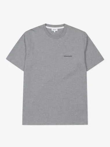 Johannes Standard Logo Short Sleeve T Shirt Light Gray Melange N0106061026 - NORSE PROJECTS - BALAAN 1