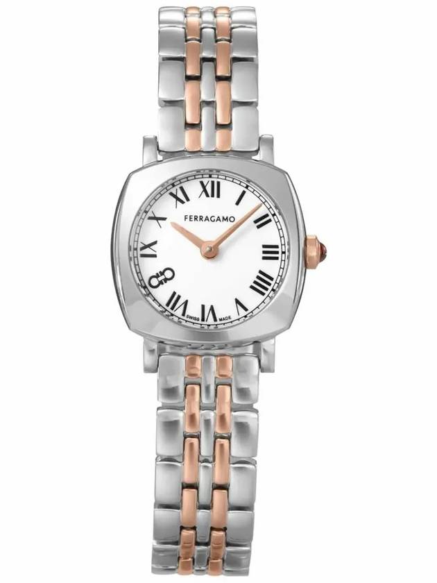 Women's Two-Tone Metal Quartz Watch Gold Silver - SALVATORE FERRAGAMO - BALAAN 4