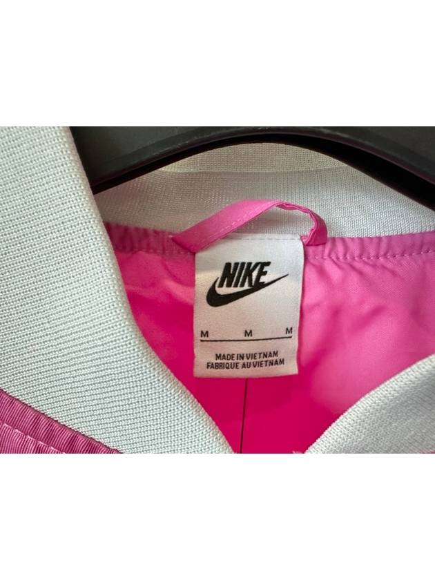 Air Woven Oversized Bomber Jacket Pink - NIKE - BALAAN 6