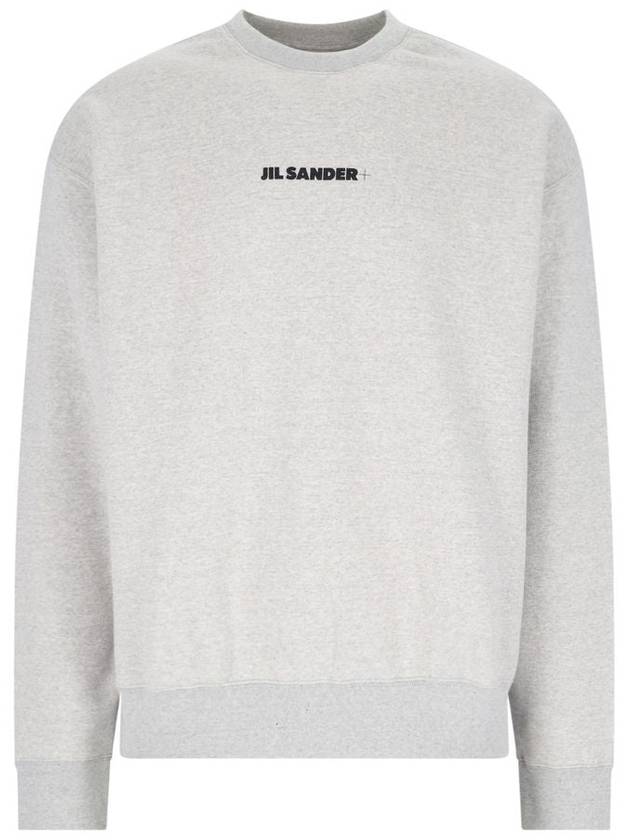 Men's Logo Sweatshirt Grey - JIL SANDER - BALAAN 2