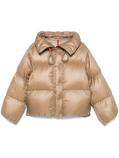 Borey Short Padding Camel Beige - MONCLER - BALAAN 1