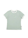 Pigment Dying Round T-Shirt MINT WOMAN M3322PRS11MNT - MALBON GOLF - BALAAN 1