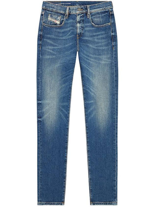 Destructive Slim Fit Jeans Blue - DIESEL - BALAAN 2