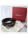 Reversible Gancini Belt Black Hickory - SALVATORE FERRAGAMO - BALAAN 11