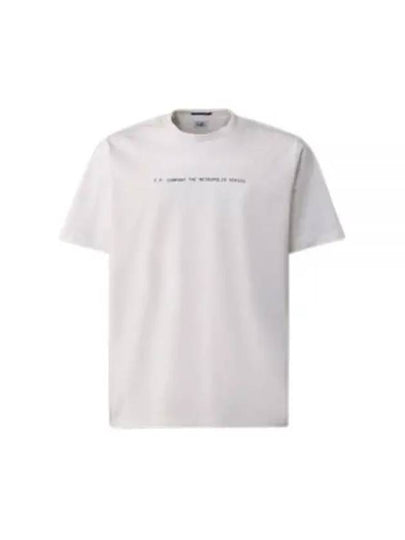 Mercerized Jersey Graphic Face Short Sleeve T-Shirt White - CP COMPANY - BALAAN 2