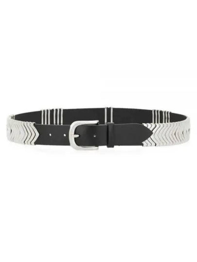 Tehorah Leather Belt Black - ISABEL MARANT - BALAAN 2