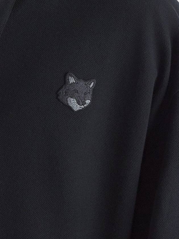 Bold Fox Head Patch Oversized Polo Shirt Black - MAISON KITSUNE - BALAAN 4