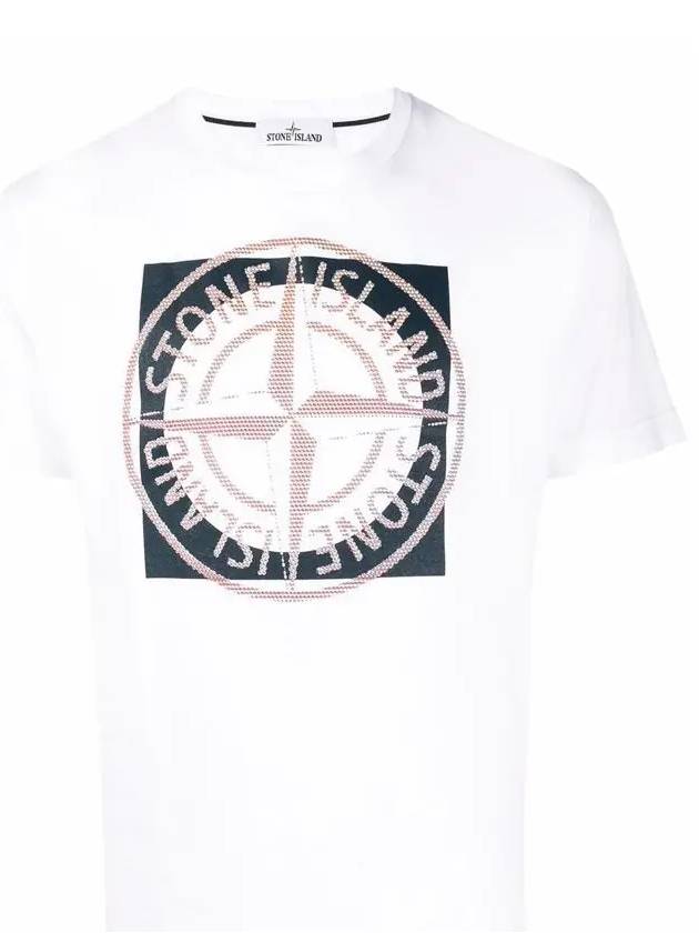 Compass Logo Printing Short Sleeve T-Shirt White - STONE ISLAND - BALAAN 2