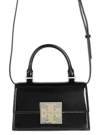 Bonbon Spazzolato Top Handle Mini Cross Bag Black - TORY BURCH - BALAAN 2