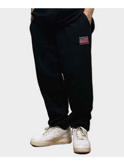 Unisex Running USA Athletic Club Sagging Track Pants Black - RESPECT - BALAAN 2