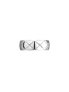 Coco Crush Quilted Motif Small 18K White Gold Ring Silver - CHANEL - BALAAN 5