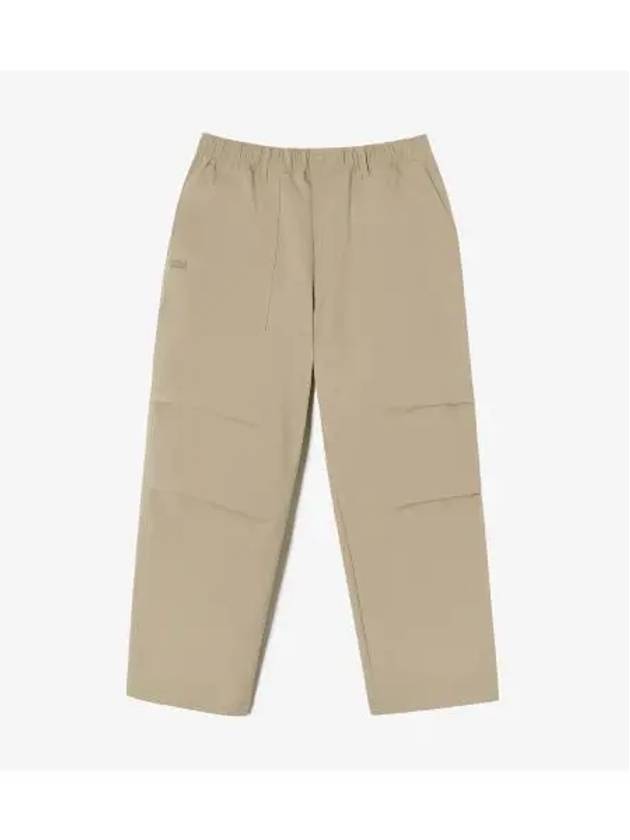 Men s Parachute Wide Pants Beige - LACOSTE - BALAAN 1