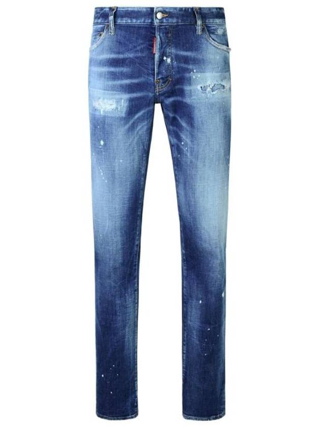 Medium Heritage Rammendo Wash Skinny Jeans Blue - DSQUARED2 - BALAAN 2