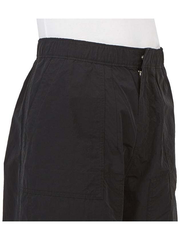 Men's Drawstring Cotton Wide Pants Black - TEN C - BALAAN 10