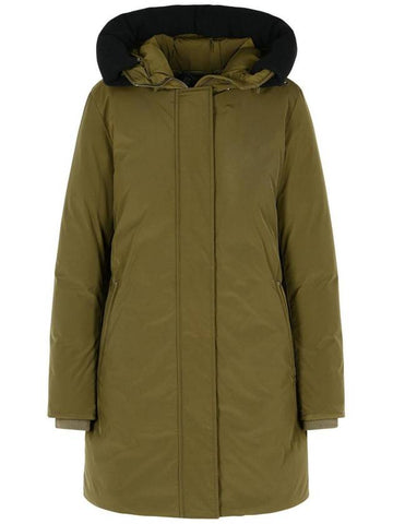 Woolrich 'Touch' Green Polyester Parka - WOOLRICH - BALAAN 1