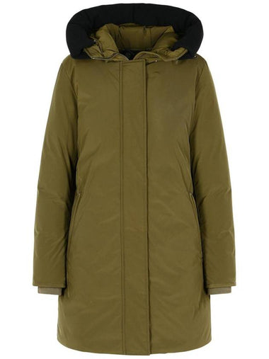 Woolrich 'Touch' Green Polyester Parka - WOOLRICH - BALAAN 1