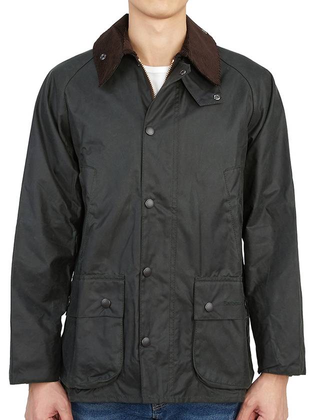 Bedale Wax Half Lined Jacket Sage - BARBOUR - BALAAN 6