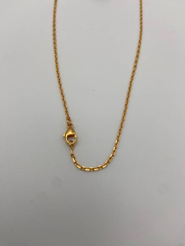 Mini Pop H Pendant Necklace Gold Marron Glace - HERMES - BALAAN 4