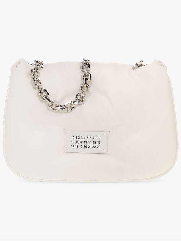 Glam Slam Logo Flap Cross Bag White - MAISON MARGIELA - BALAAN 2