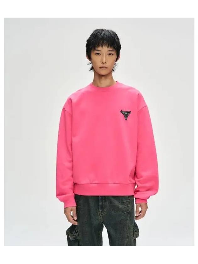 Unisex Stool Patch Logo Sweatshirt atb1272u PINK - ANDERSSON BELL - BALAAN 1