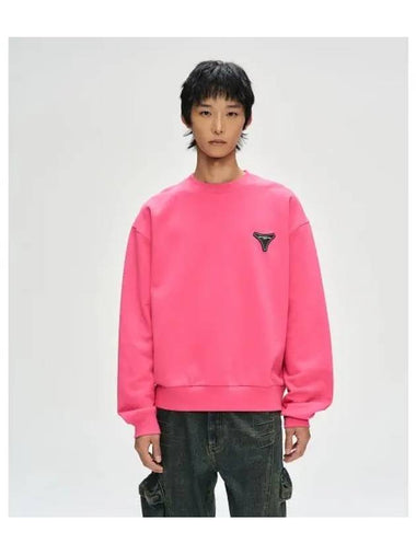 Unisex Stool Patch Logo Sweatshirt atb1272u PINK - ANDERSSON BELL - BALAAN 1