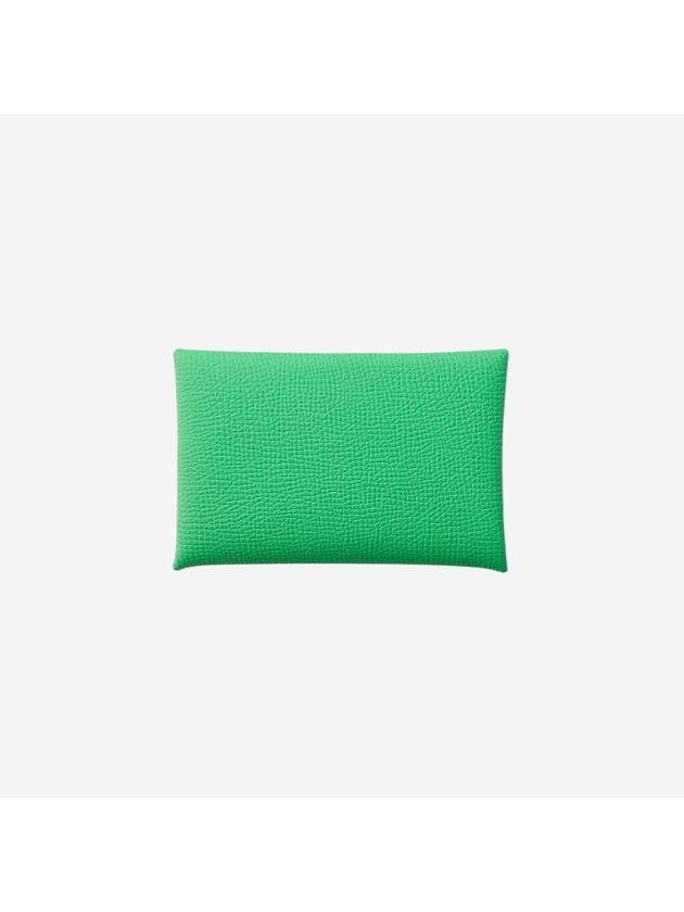 Calvi Verso Card Wallet Green - HERMES - BALAAN 1