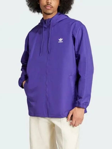 Trefoil Windbreaker Purple - ADIDAS - BALAAN 1