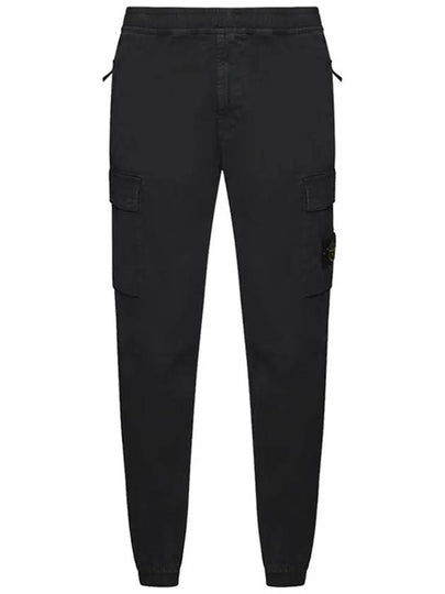 Men's Wappen Patch Straight Pants Black - STONE ISLAND - BALAAN 2