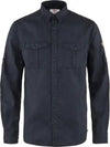 Men's Ovik Travel Long Sleeve Shirt Dark Navy - FJALL RAVEN - BALAAN 2